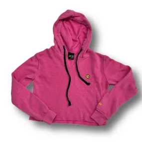 Love Junkie Small Smiley Hoodie Pullover PINK