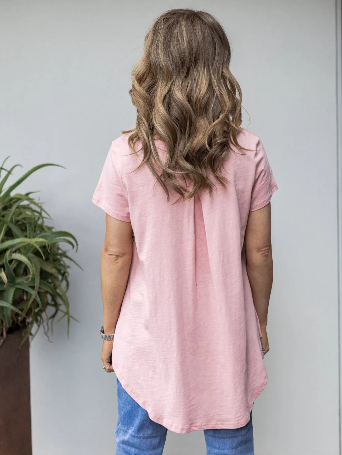 Maggie Leopard Tee - Pink