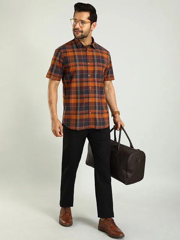 Men Kansas Fit Cotton Stretch Trouser