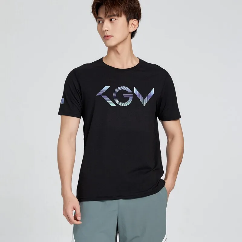Men's Fitness Jogging Shirts Elastic Quick Dry Sports Mesh Tshirt Tights Gym Running Tops Short Sleeve Tees Blouses Clothes