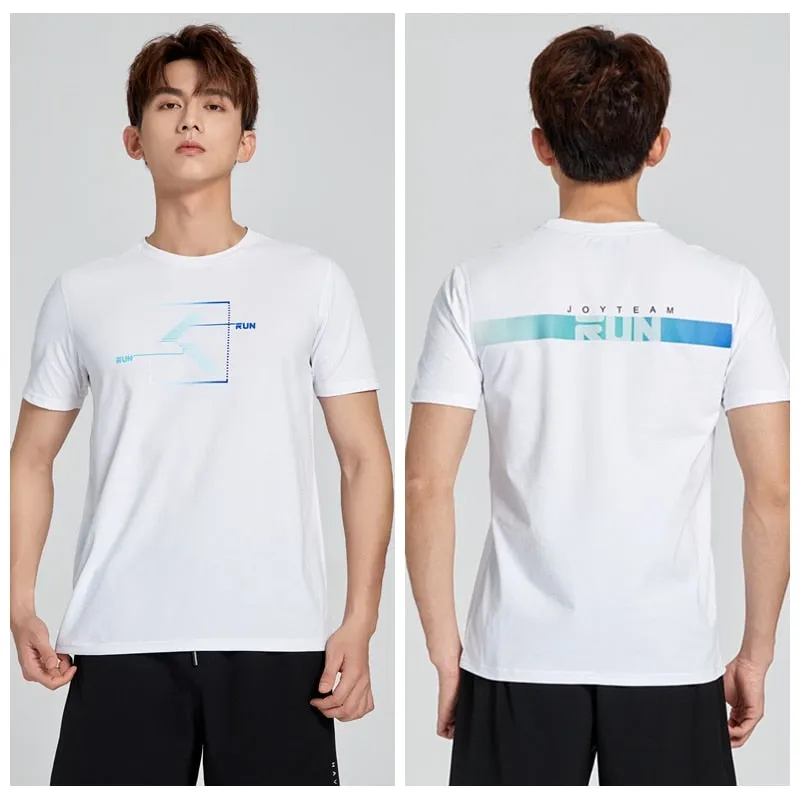 Men's Fitness Jogging Shirts Elastic Quick Dry Sports Mesh Tshirt Tights Gym Running Tops Short Sleeve Tees Blouses Clothes