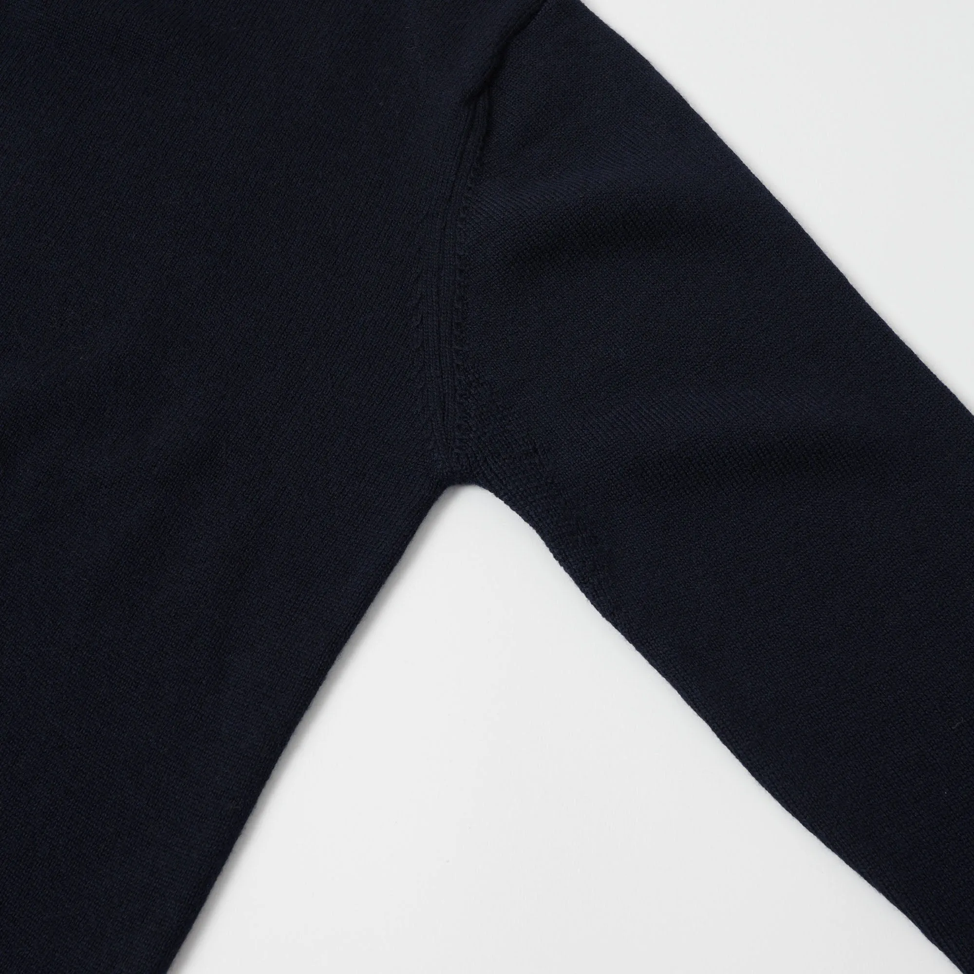 Merz b. Schwanen MWRC01 Knit Crew Neck Pullover - Dark Navy