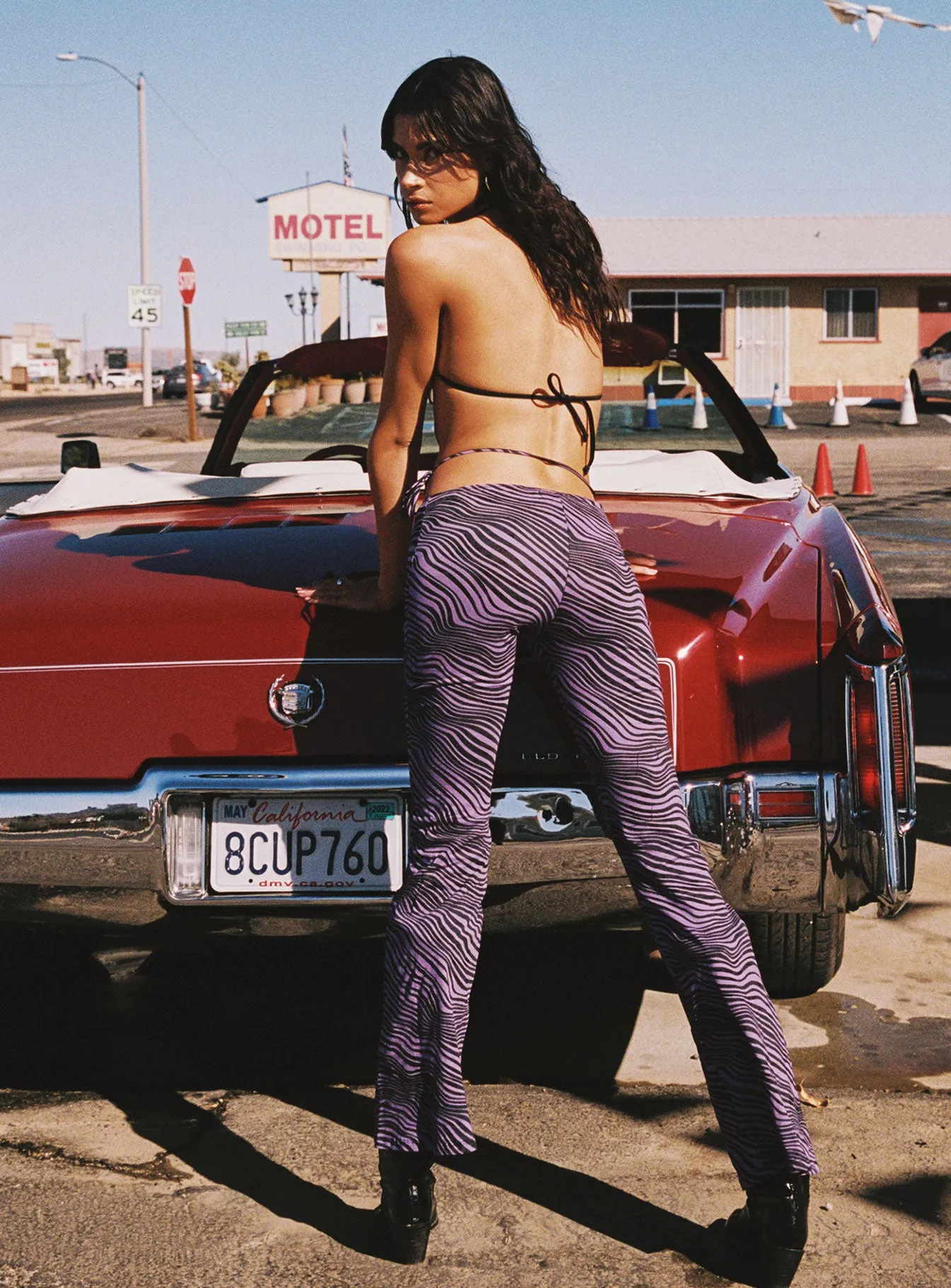 Motel Eda Trouser Desert Terrain Purple