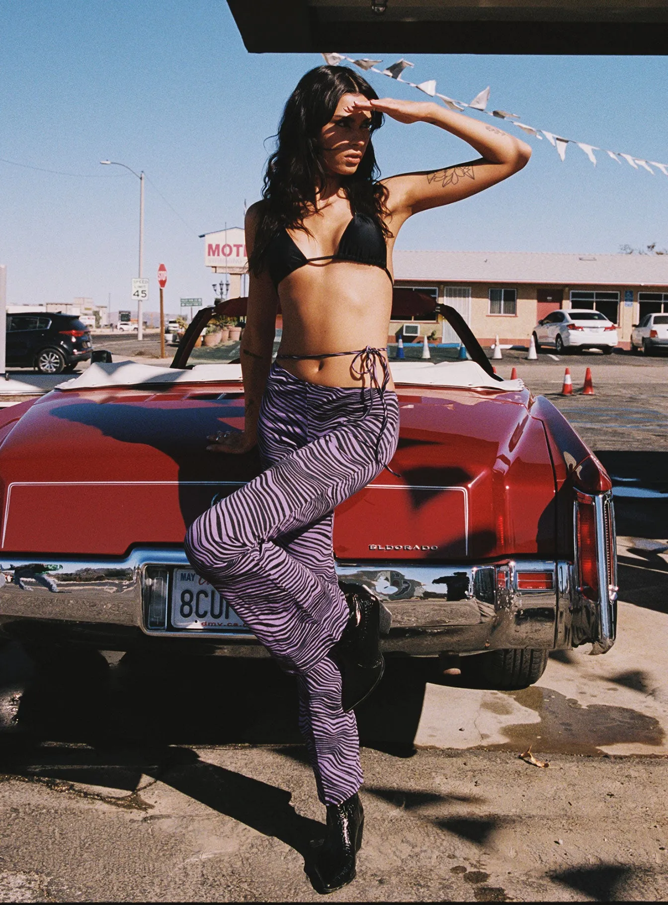 Motel Eda Trouser Desert Terrain Purple