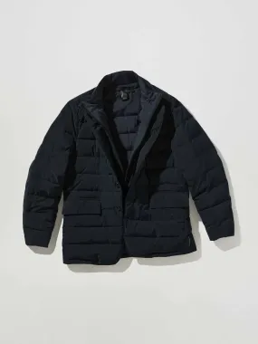 Navy quilted jacket