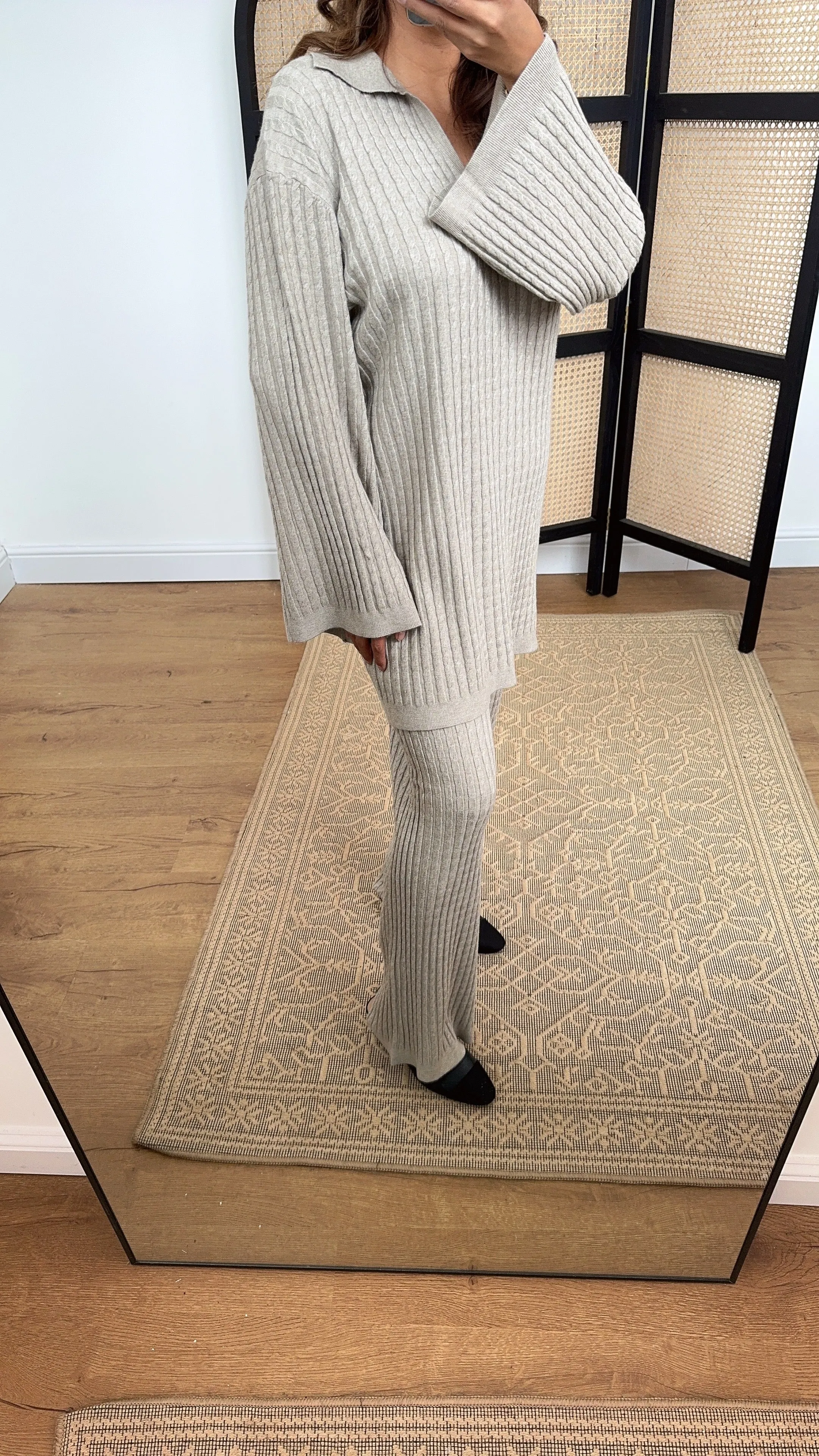 Novi knit coord in greige