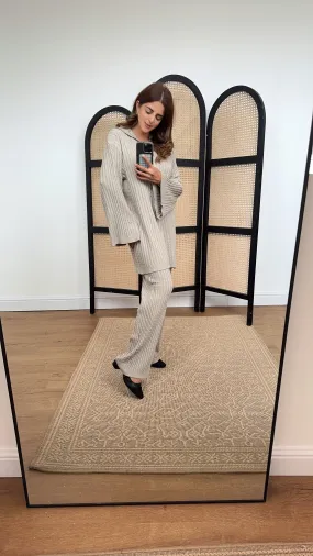 Novi knit coord in greige