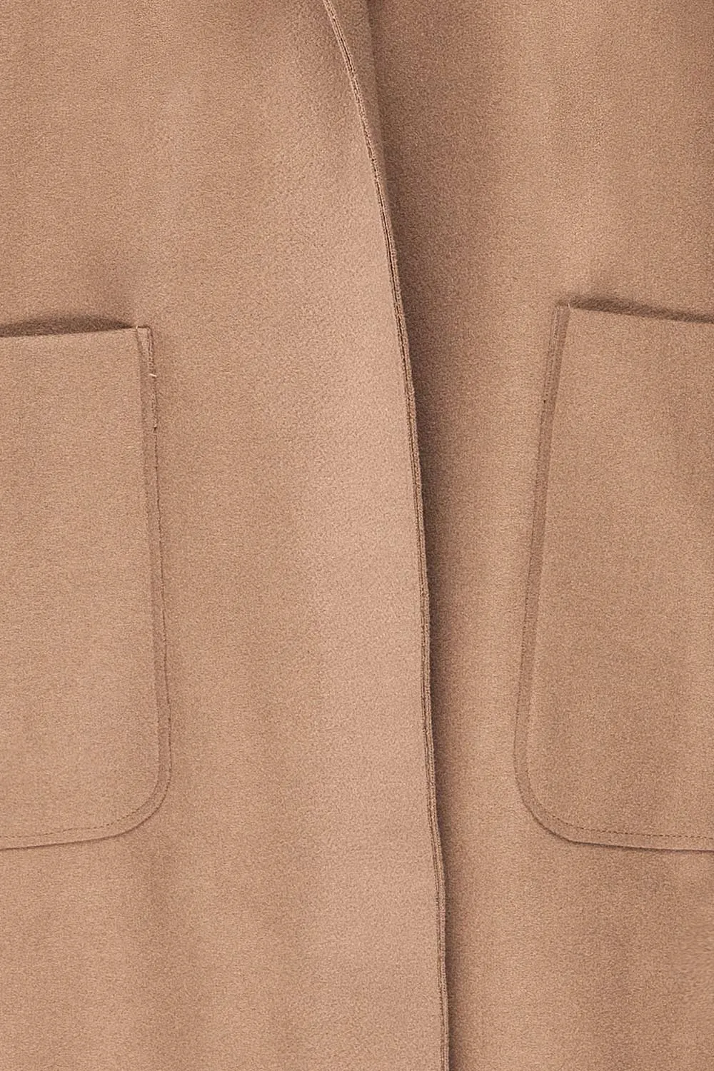 Oia Mocha | Open Front Trench Coat