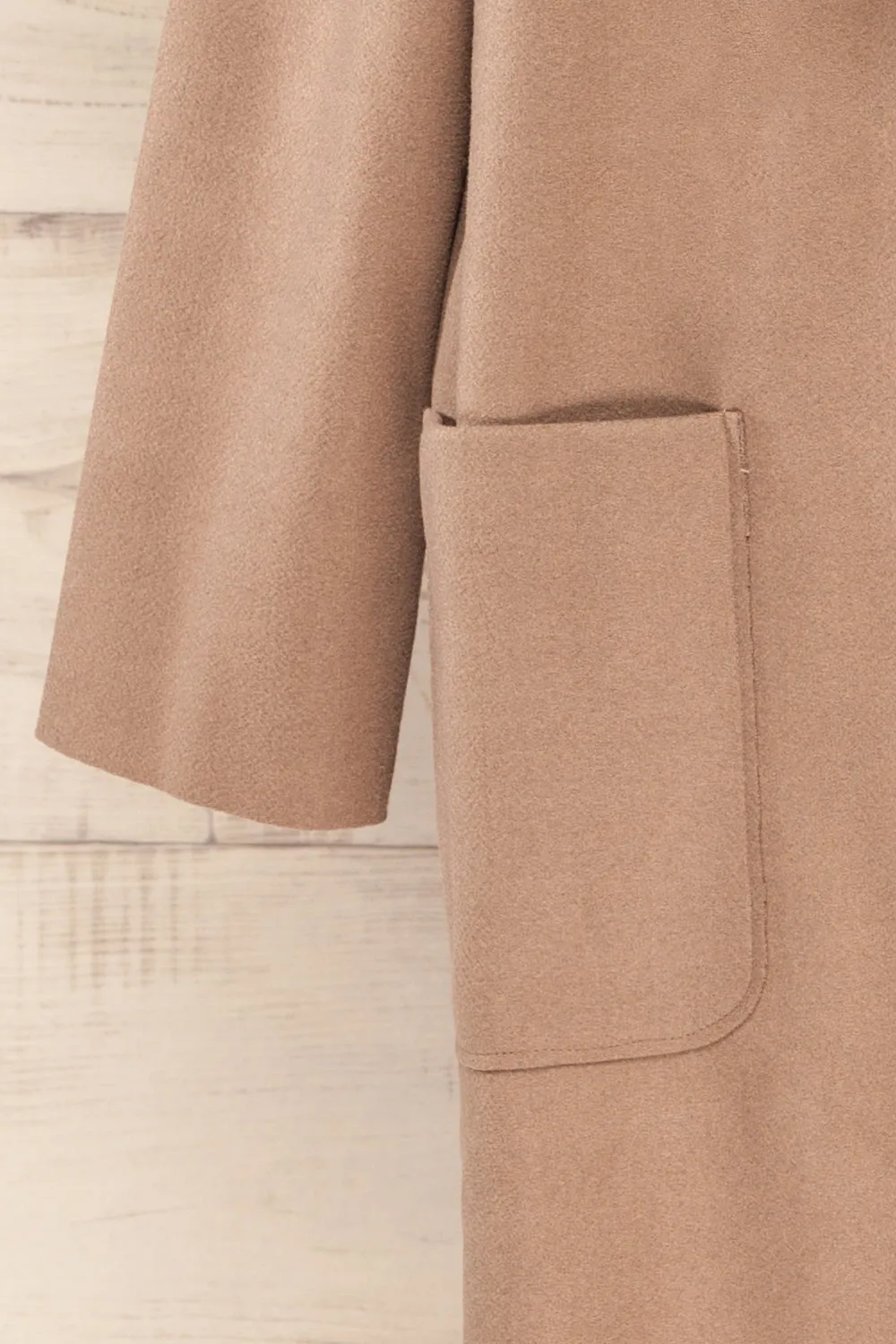 Oia Mocha | Open Front Trench Coat