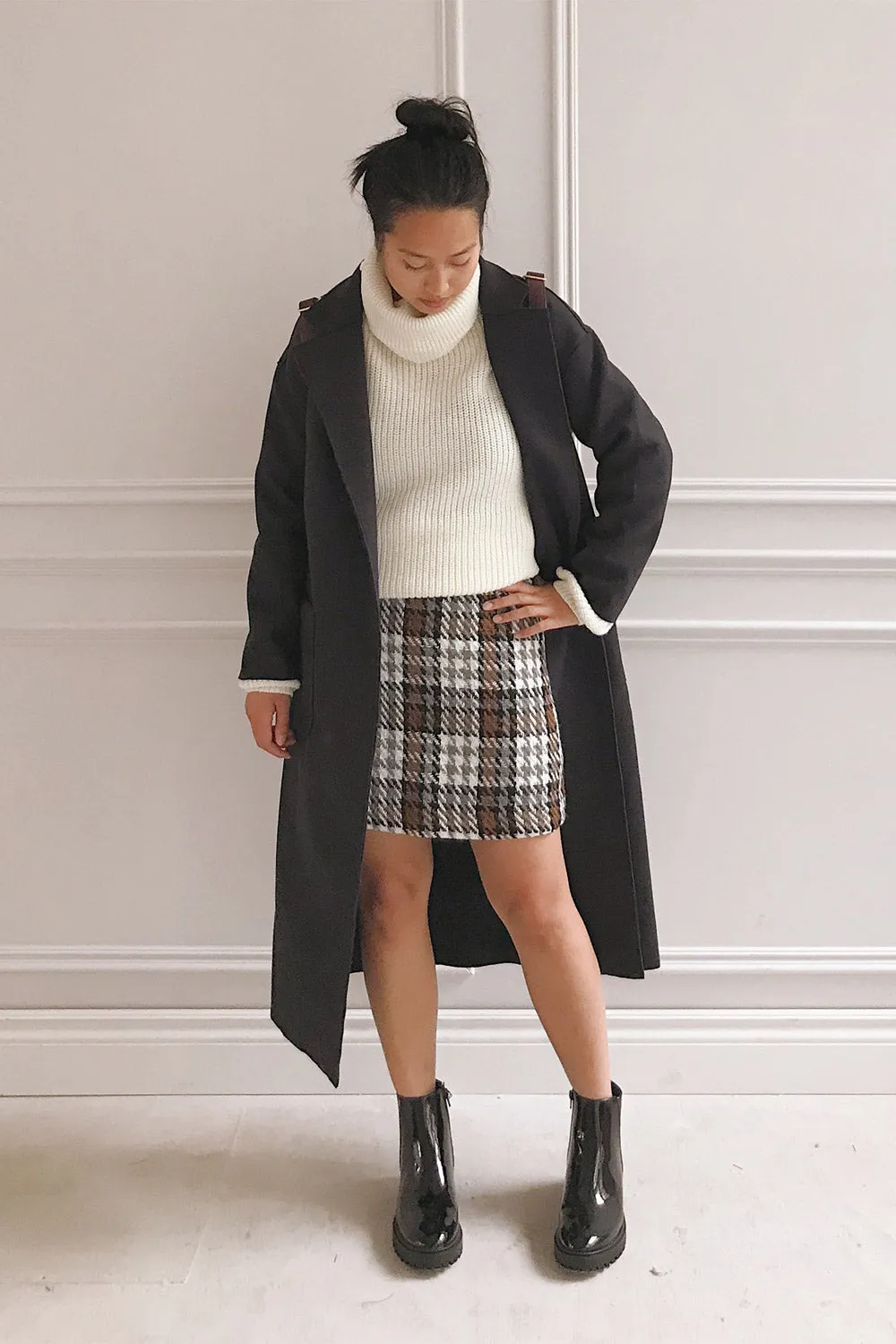 Oia Mocha | Open Front Trench Coat