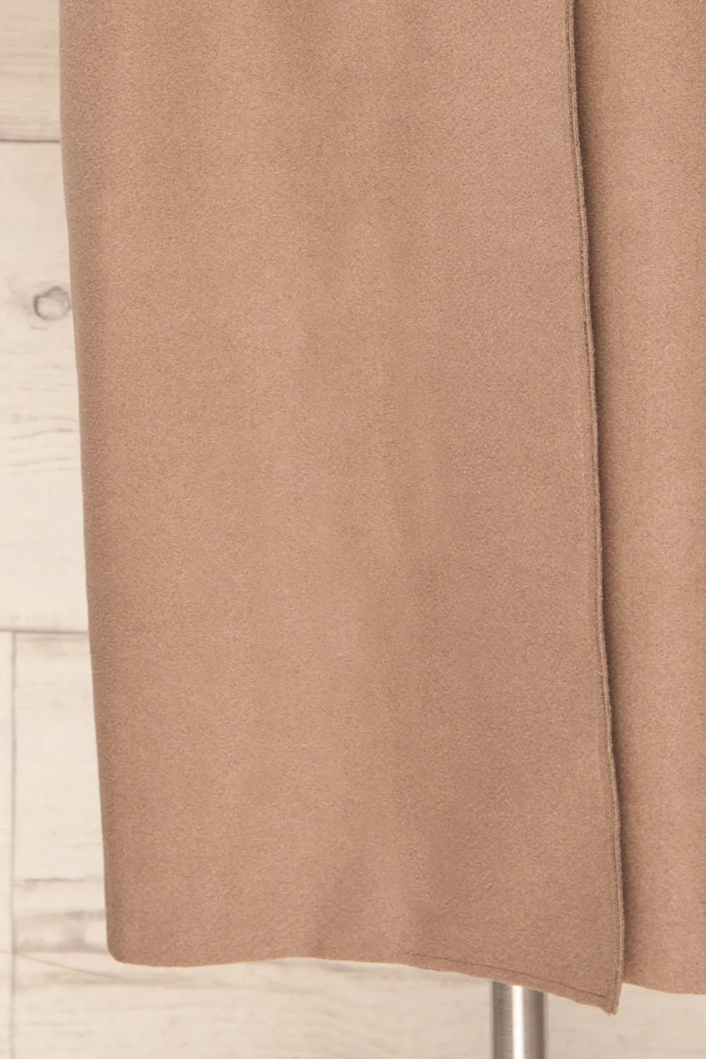 Oia Mocha | Open Front Trench Coat