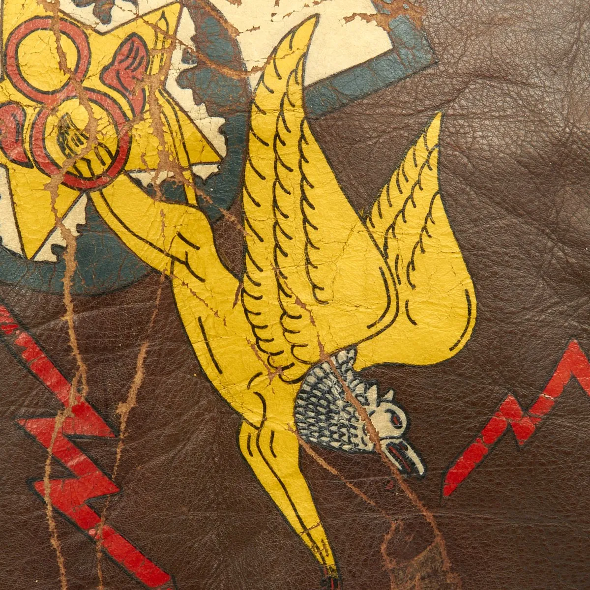 Original U.S. WWII 715th Bomb Squadron Painted A-2 Flight Jacket - 448th Bombardment Group