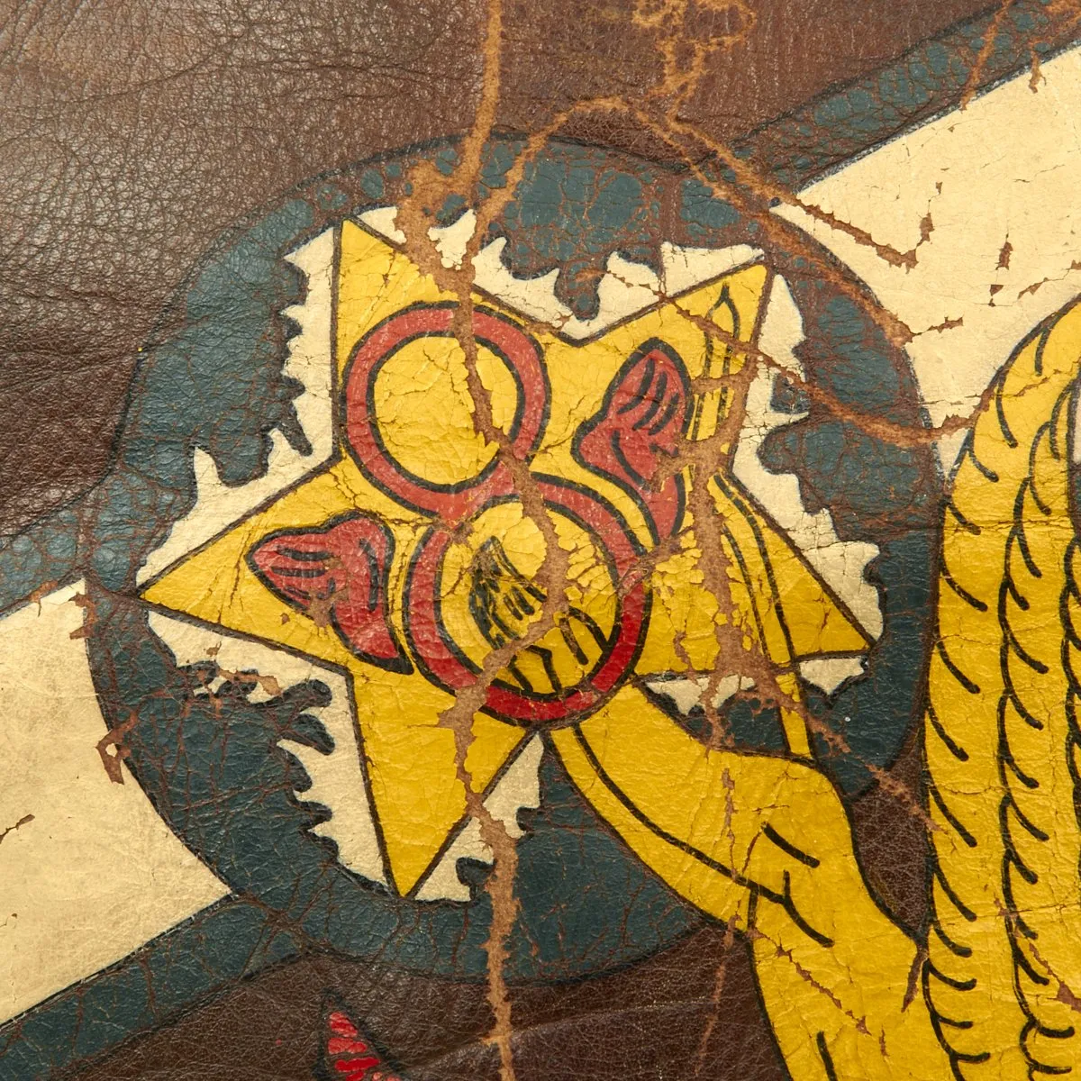 Original U.S. WWII 715th Bomb Squadron Painted A-2 Flight Jacket - 448th Bombardment Group