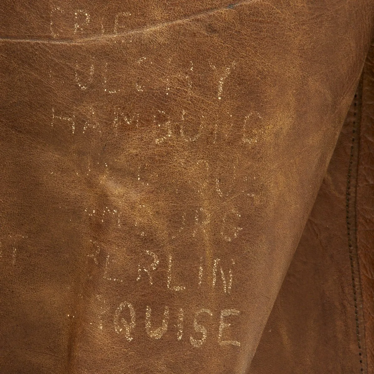 Original U.S. WWII B-17 Bomber Hells Belle Named A-2 Flight Jacket (Size 40)
