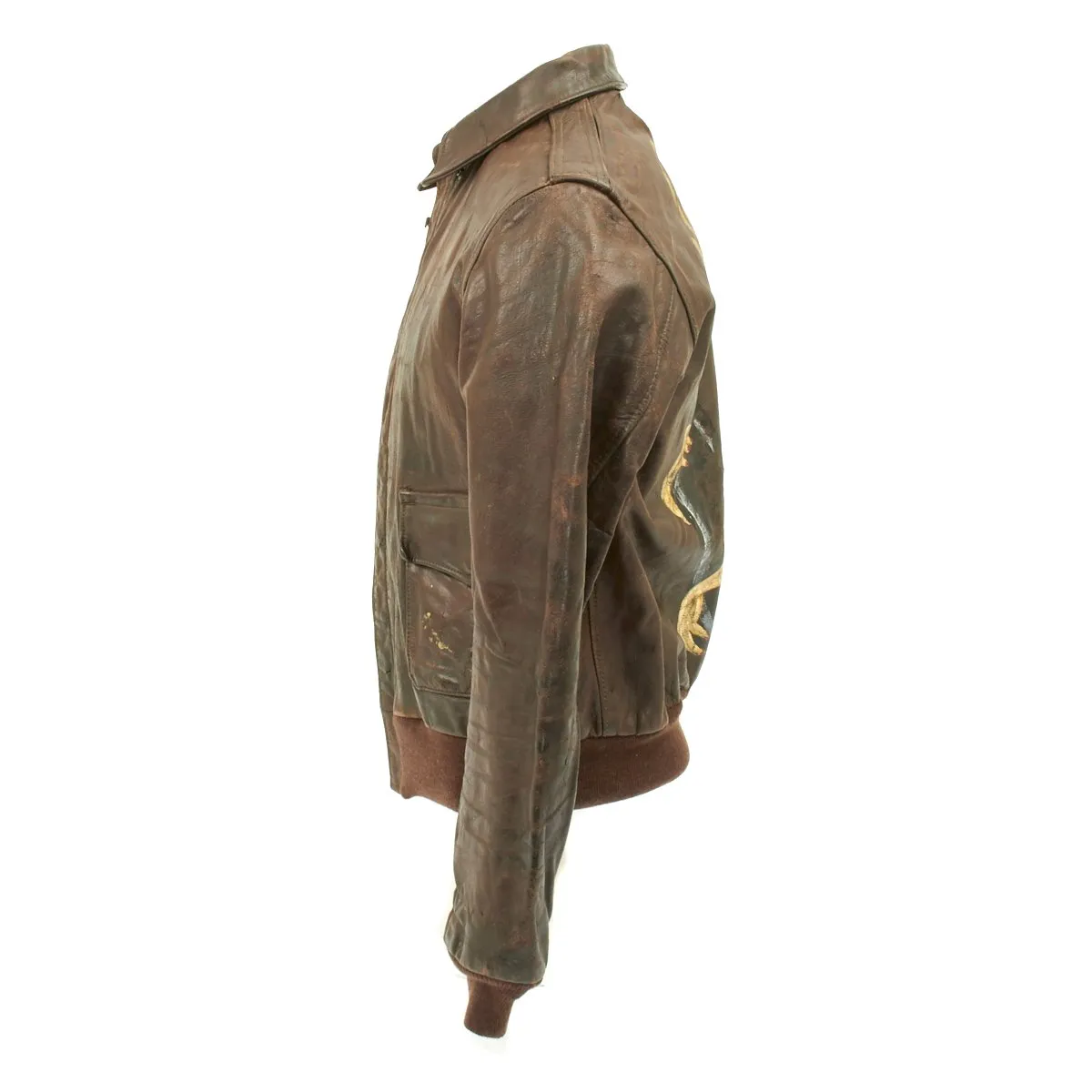 Original U.S. WWII B-17 Bomber Special Delivery A-2 Flight Jacket - 527th Bomb Squadron