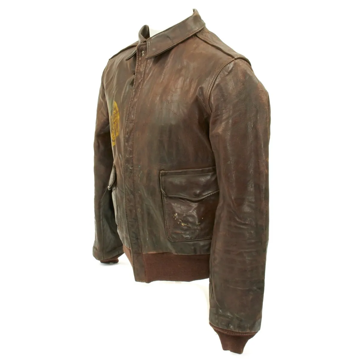 Original U.S. WWII B-17 Bomber Special Delivery A-2 Flight Jacket - 527th Bomb Squadron