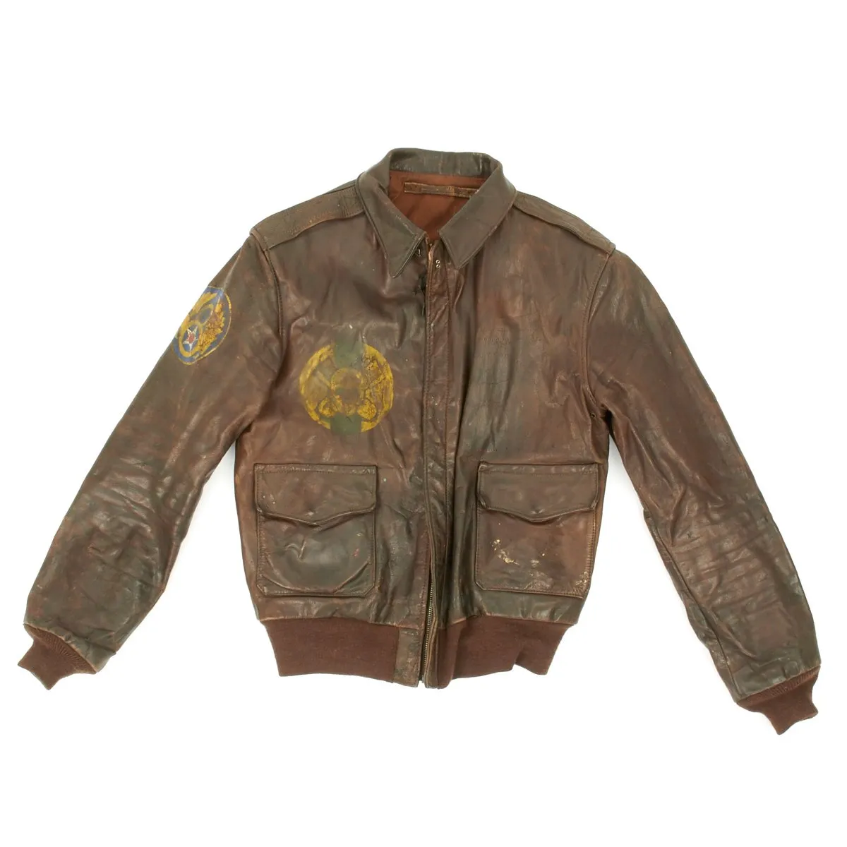 Original U.S. WWII B-17 Bomber Special Delivery A-2 Flight Jacket - 527th Bomb Squadron