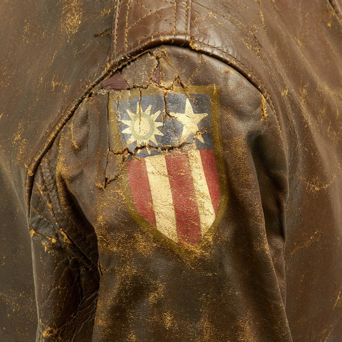 Original U.S. WWII B-24 Liberator 11th BG Lucky Dog Named A-2 Flight Jacket
