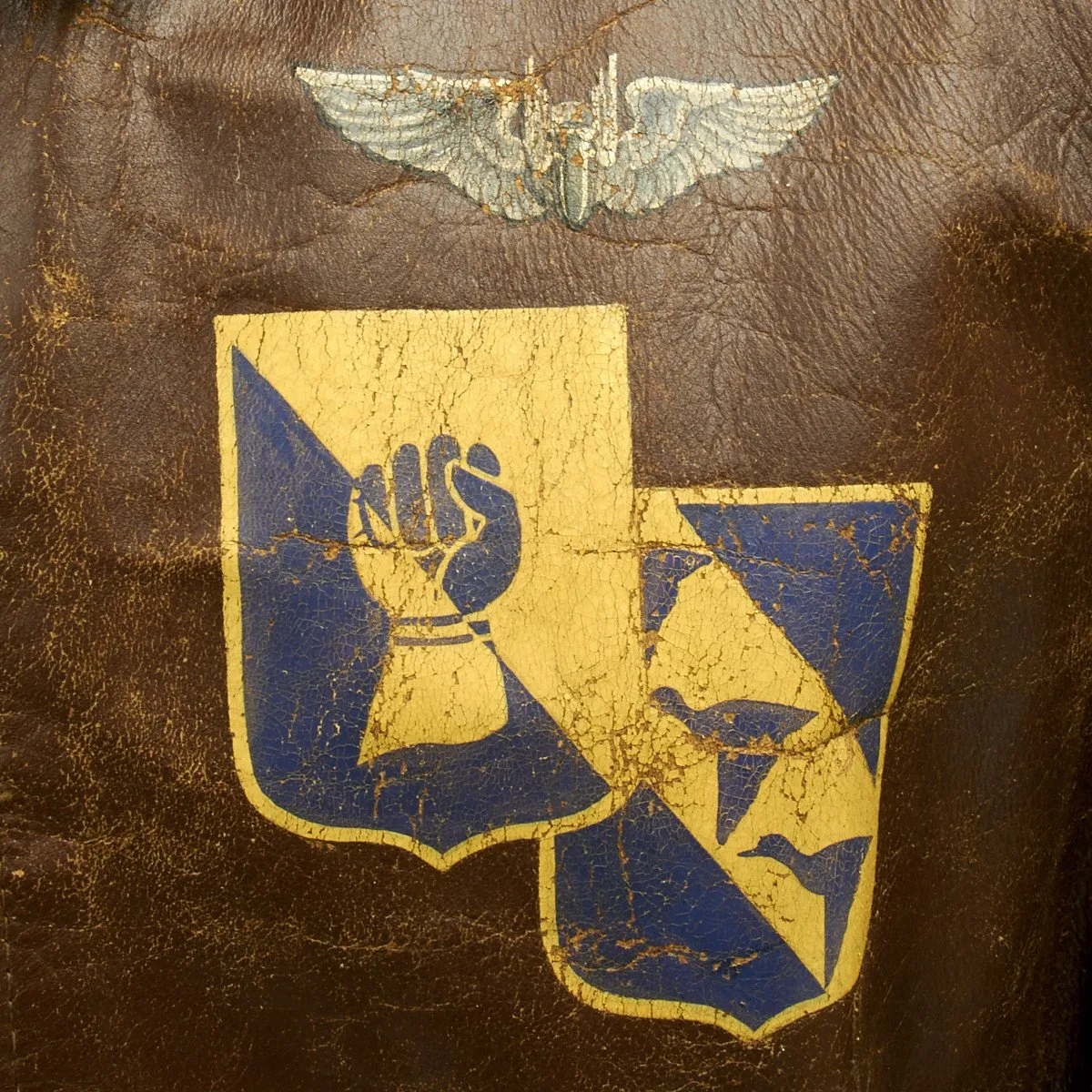 Original U.S. WWII B-24 Liberator 11th BG Lucky Dog Named A-2 Flight Jacket