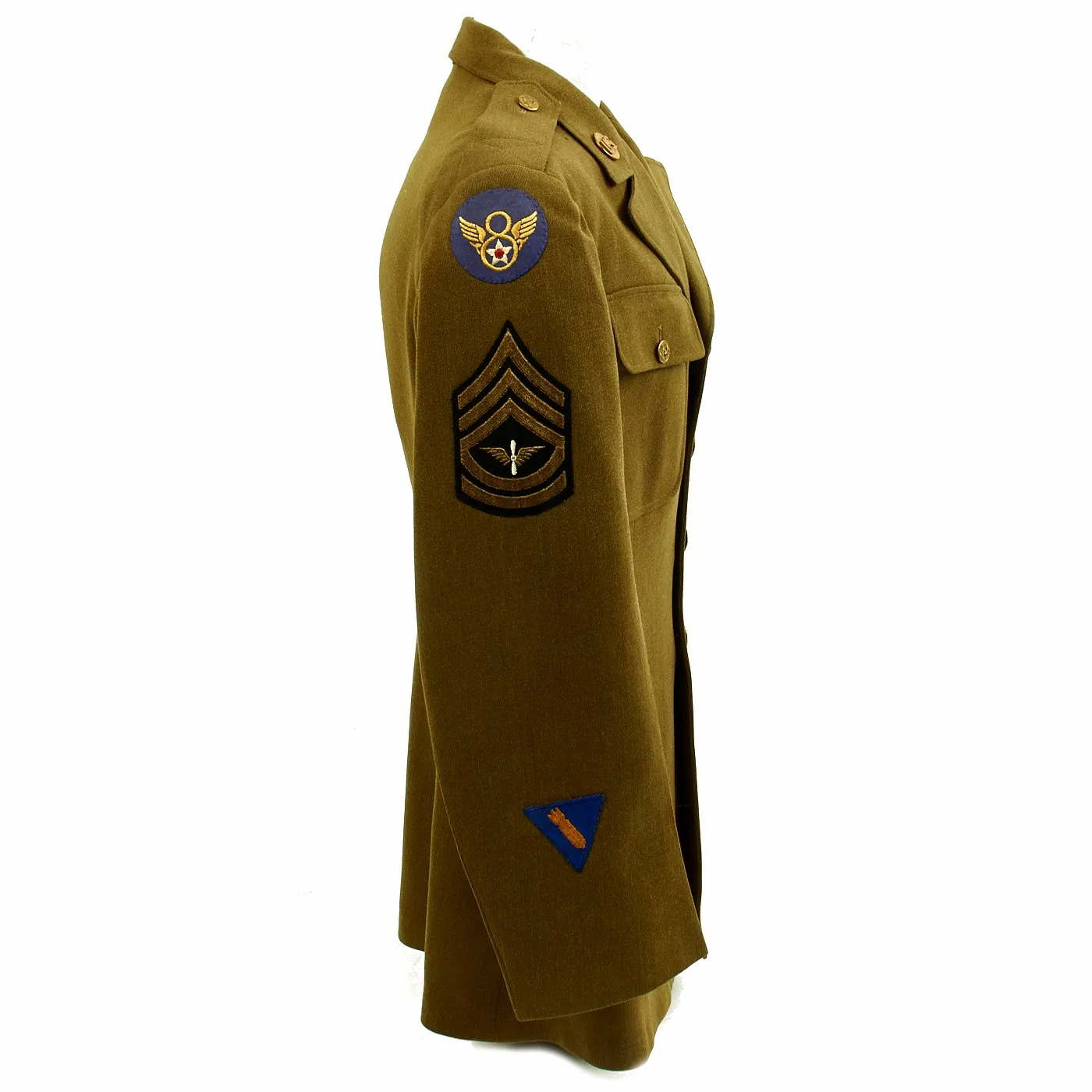 Original U.S. WWII Captured POW 391st Bombardment Group Uniform Grouping with Research
