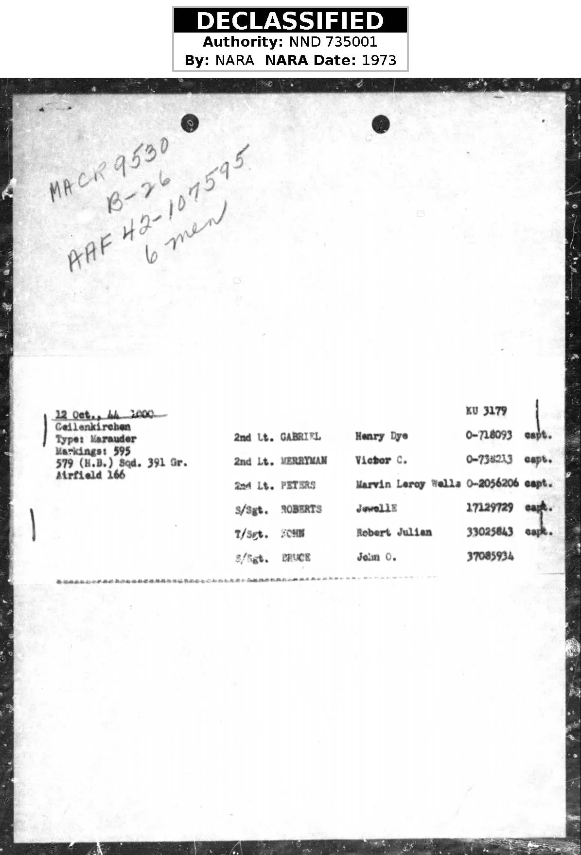 Original U.S. WWII Captured POW 391st Bombardment Group Uniform Grouping with Research