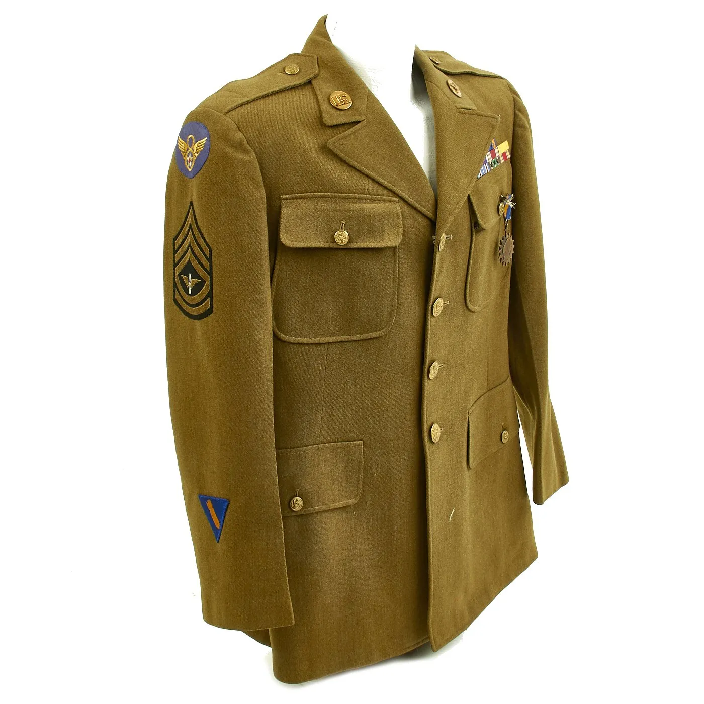 Original U.S. WWII Captured POW 391st Bombardment Group Uniform Grouping with Research