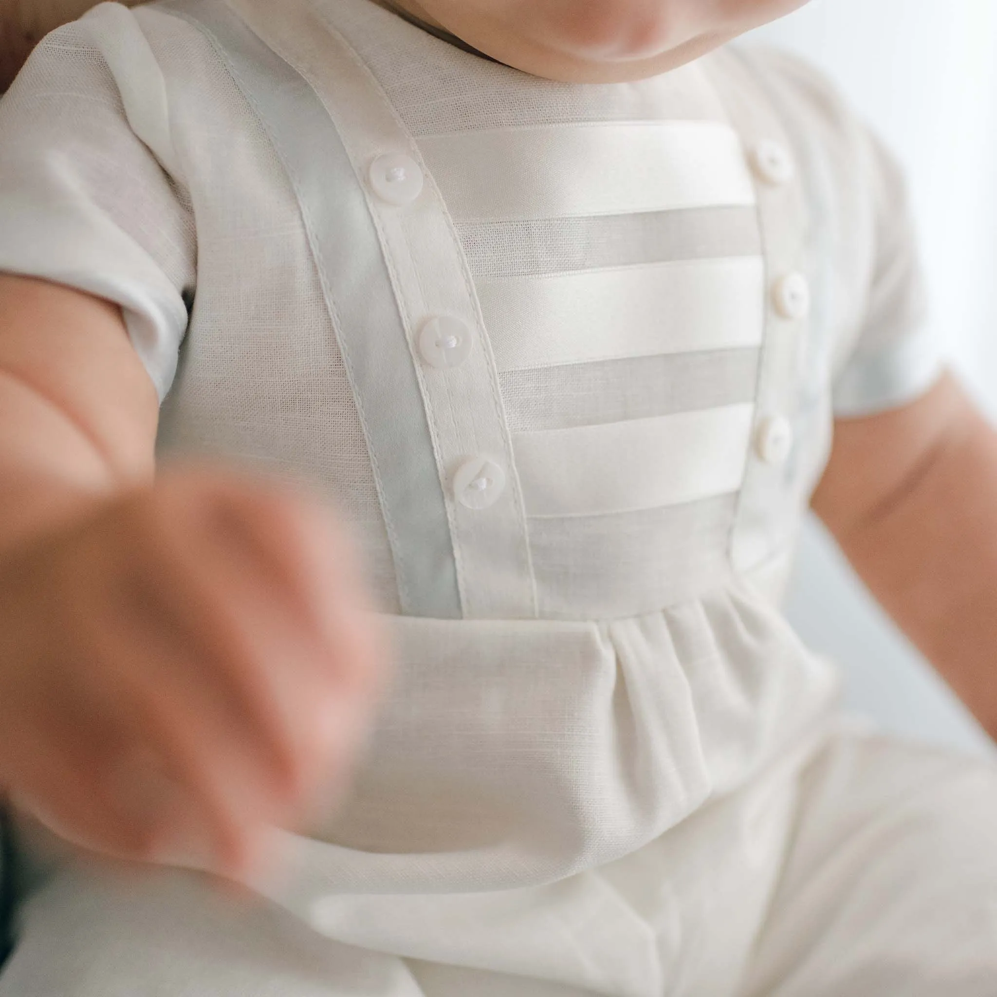 Owen Boys Christening Gown | Romper & Skirt Set