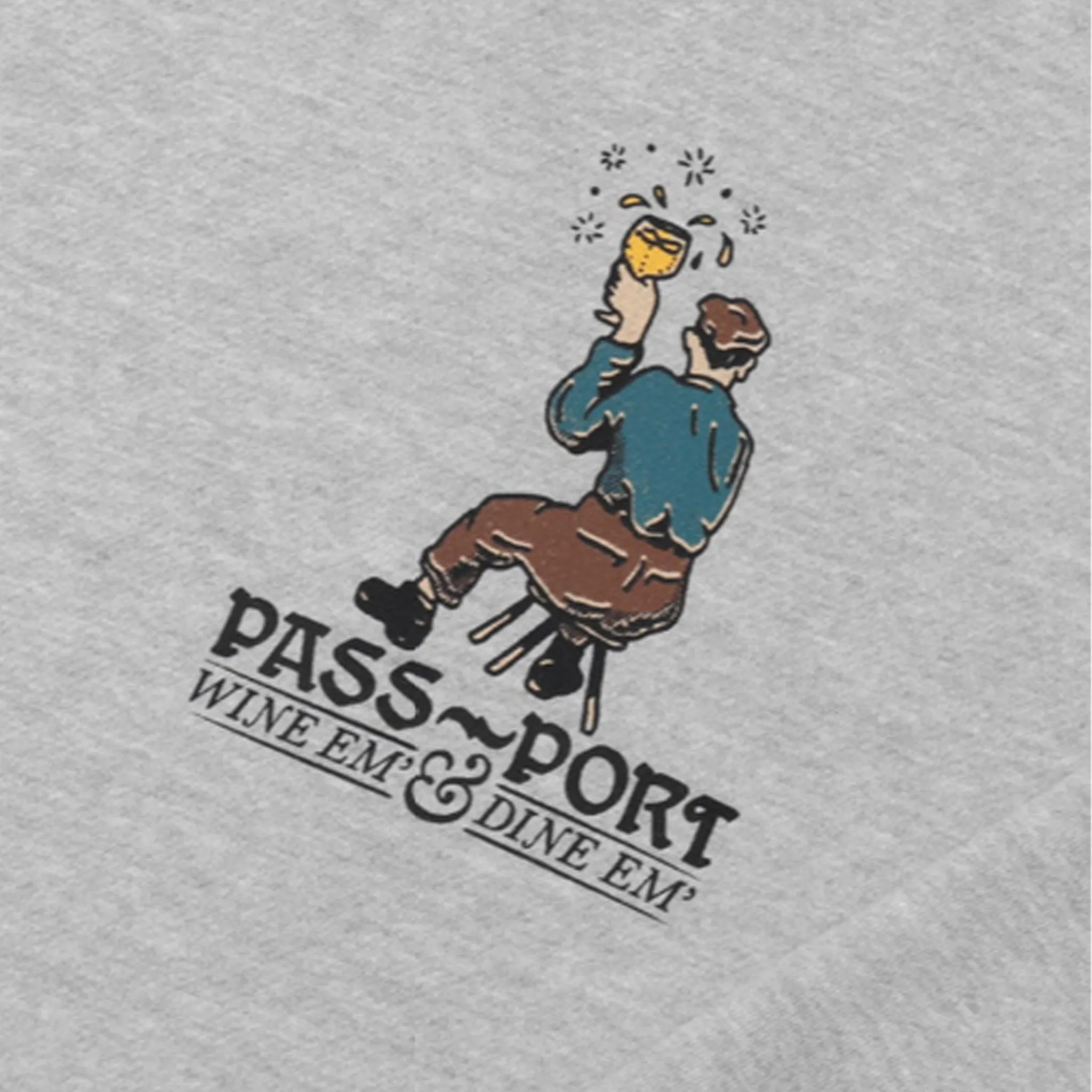 Pass~Port Wine Em' Hoodie (Ash)