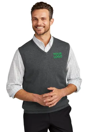 Port Authority Customized Sweater Vests, Charcoal Heather