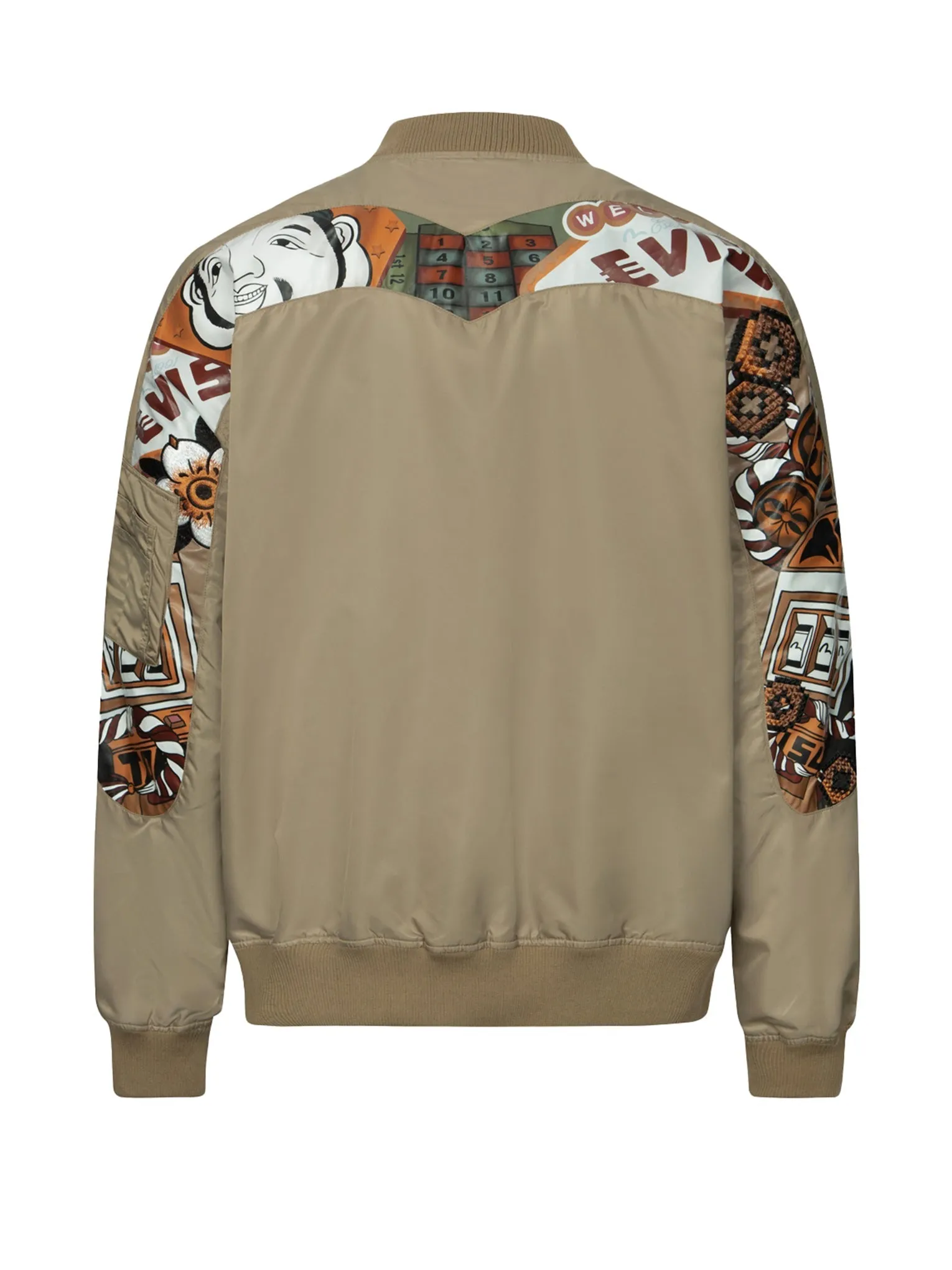 "Virtual Vacation" Daicock Print Loose Fit Bomber Jacket