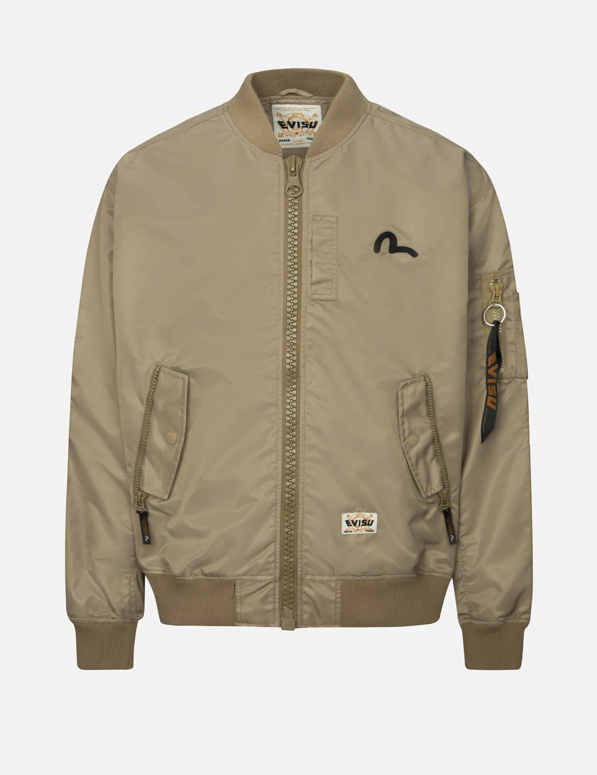 "Virtual Vacation" Daicock Print Loose Fit Bomber Jacket