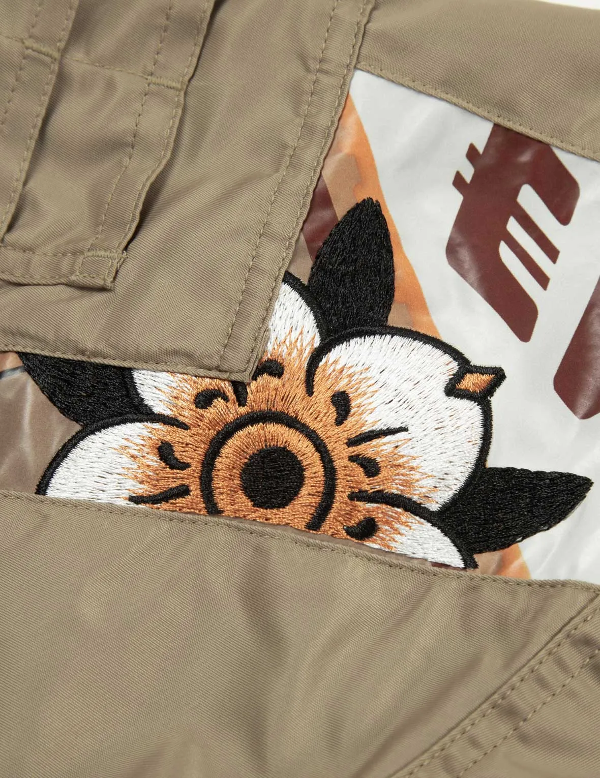 "Virtual Vacation" Daicock Print Loose Fit Bomber Jacket