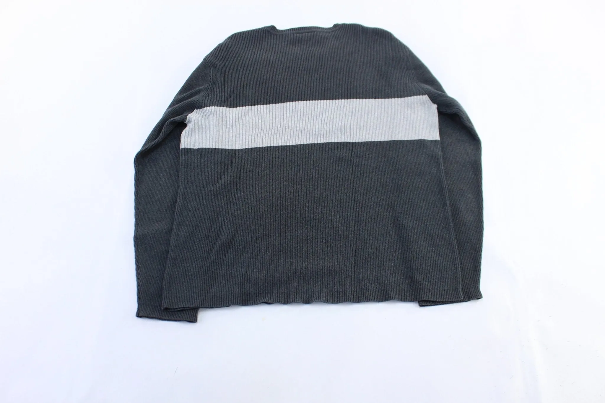 Ralph Lauren Polo Jeans Co. Grey Striped Sweater
