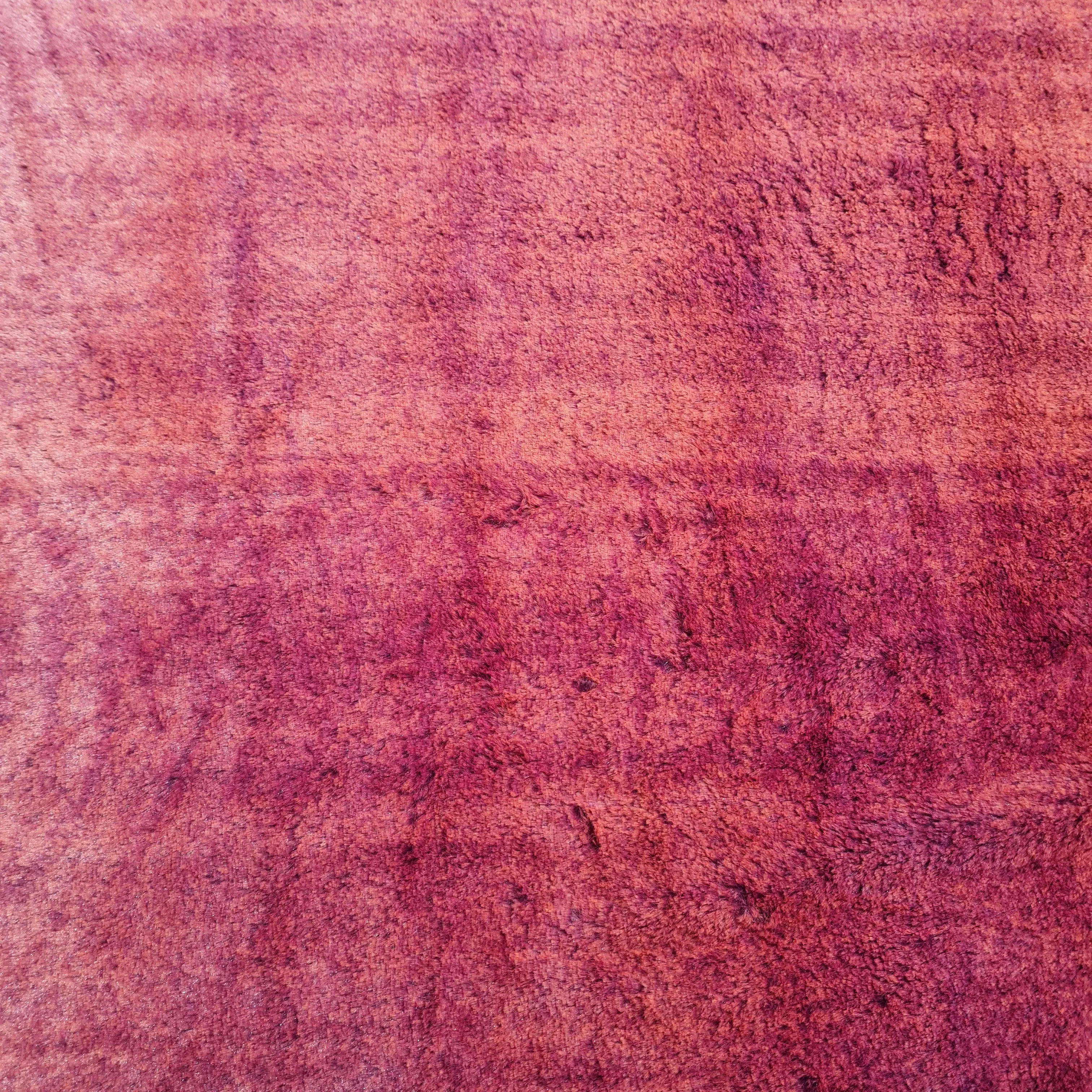 Red Solid Fur Fabric 14