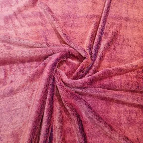 Red Solid Fur Fabric 14