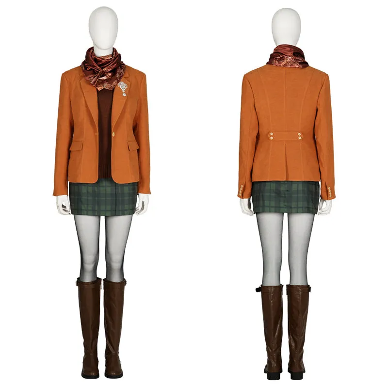 Resident Evil 4 Remake Ashley Graham Cosplay Costume Game NPC Ashley Blazer Skirt Suit