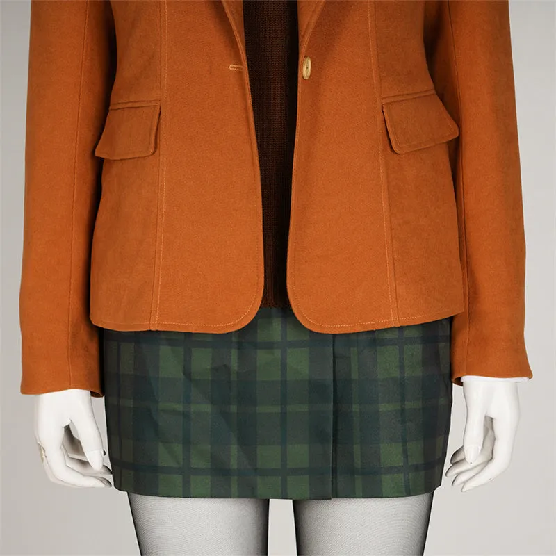 Resident Evil 4 Remake Ashley Graham Cosplay Costume Game NPC Ashley Blazer Skirt Suit