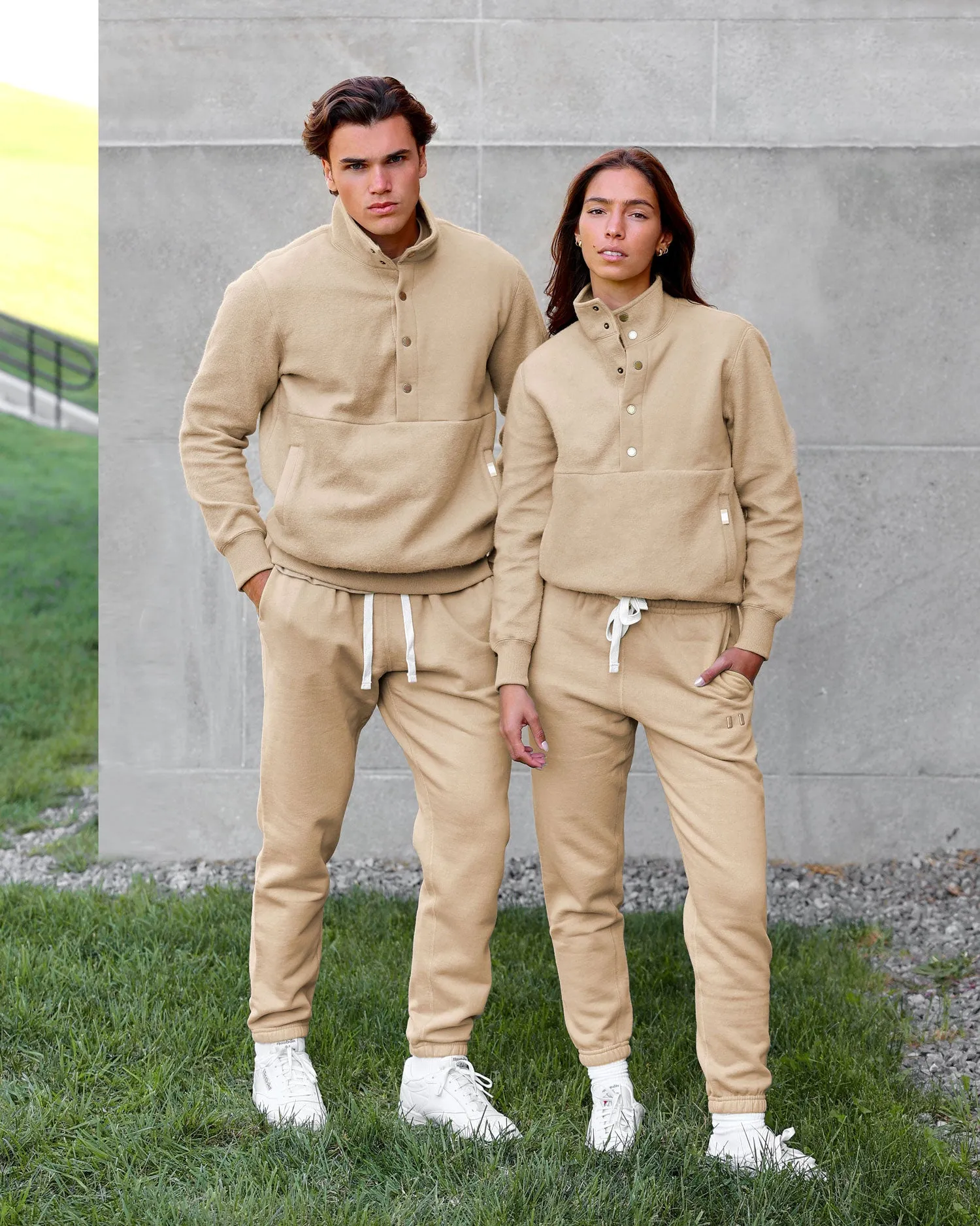 Reverse Fleece Pullover Dune - Unisex