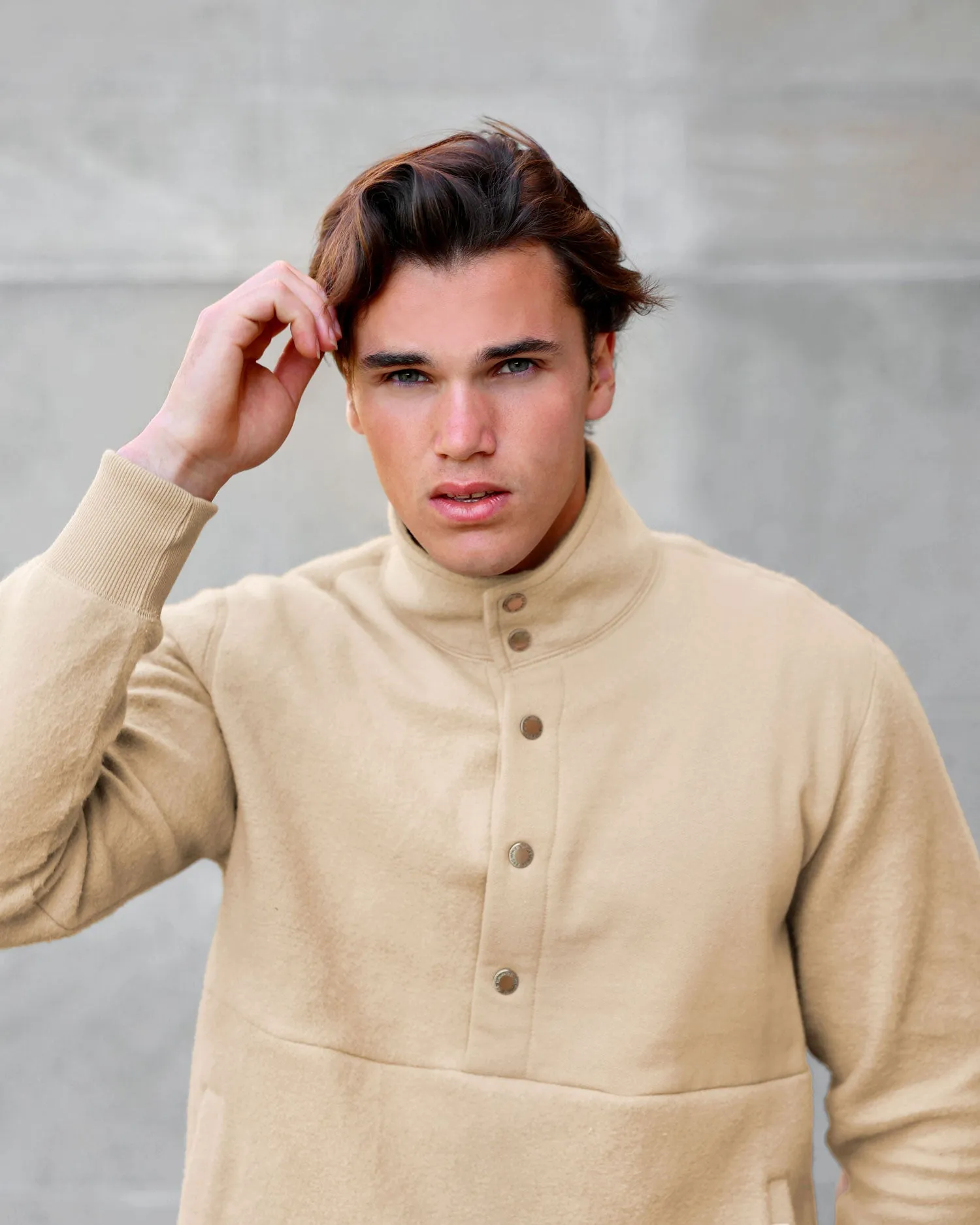 Reverse Fleece Pullover Dune - Unisex