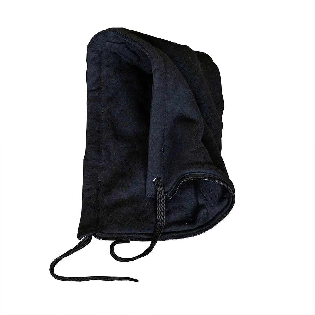 RIDERACT® Street Riding Motorbike Hoodie Black Grey Reinforced with Aramid Fiber