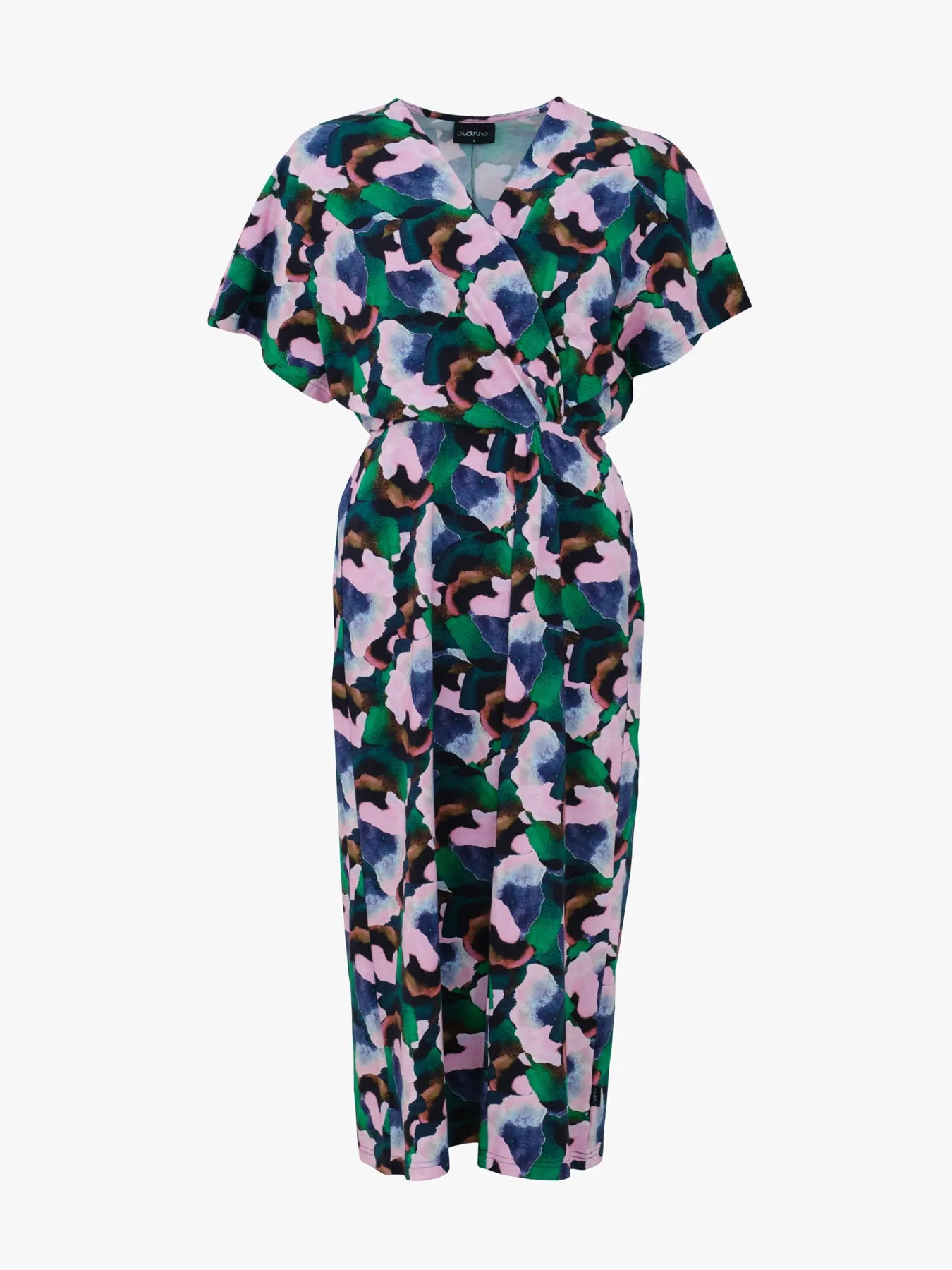 Sandra Dress Orvokki Green/Pink