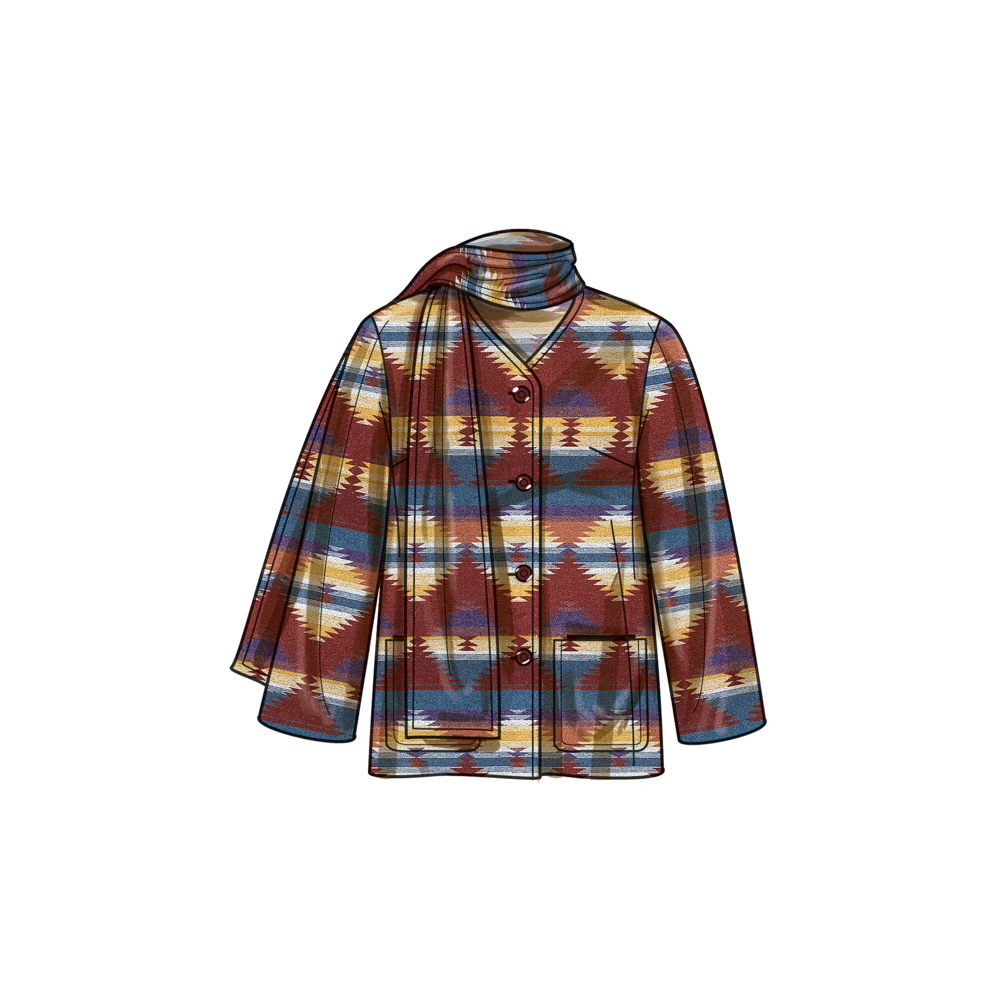 Simplicity Pattern SS9686 Plus Size Jacket/Coat
