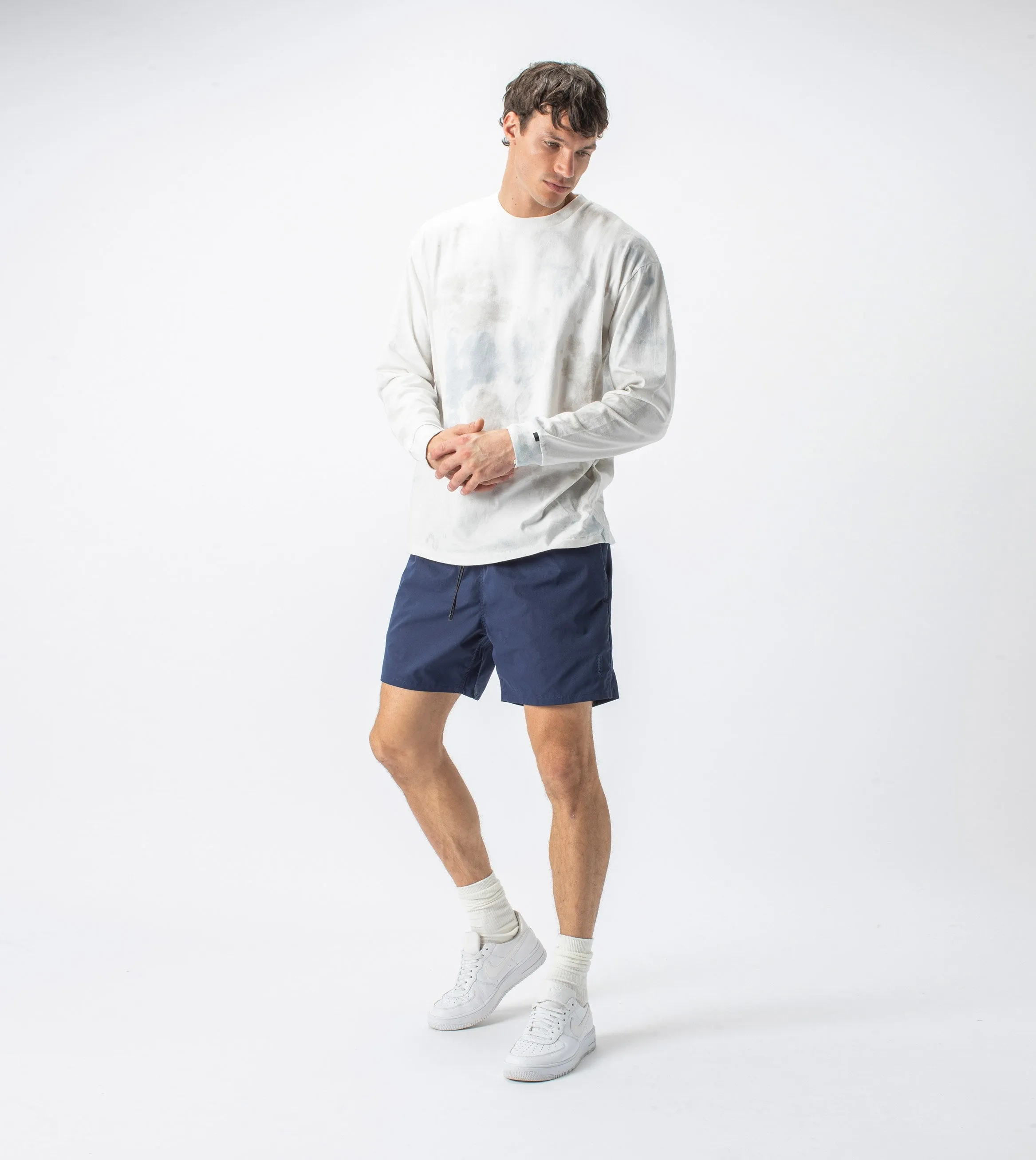 Slub Box LS Tee Milk/Cement
