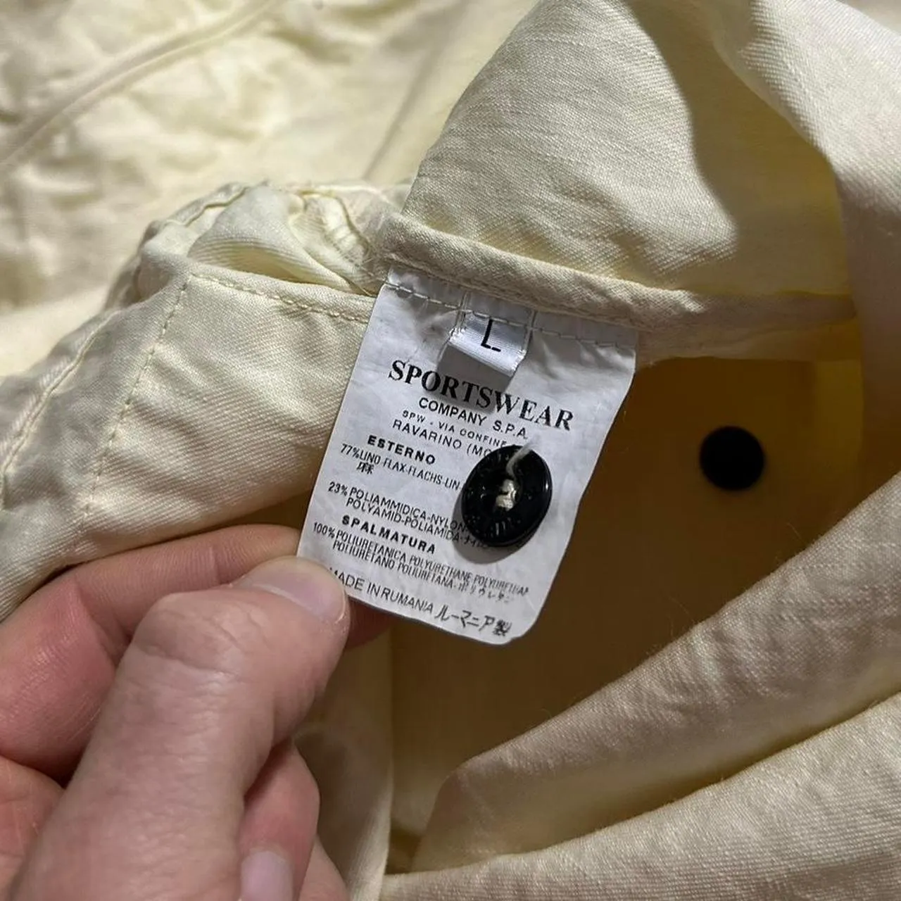 Stone Island Double Pocket Light Yellow Jacket