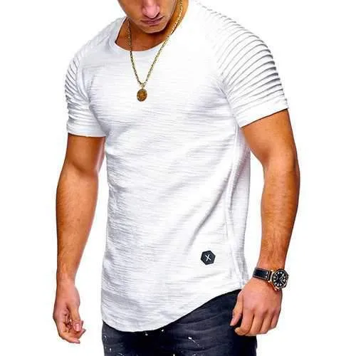 Summer Breathable Solid Color Casual T Shirt