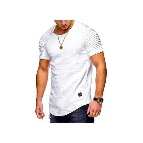 Summer Breathable Solid Color Casual T Shirt