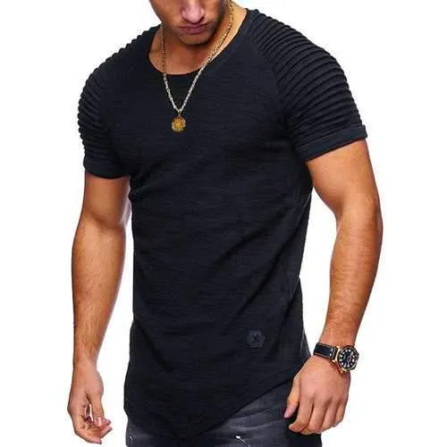 Summer Breathable Solid Color Casual T Shirt