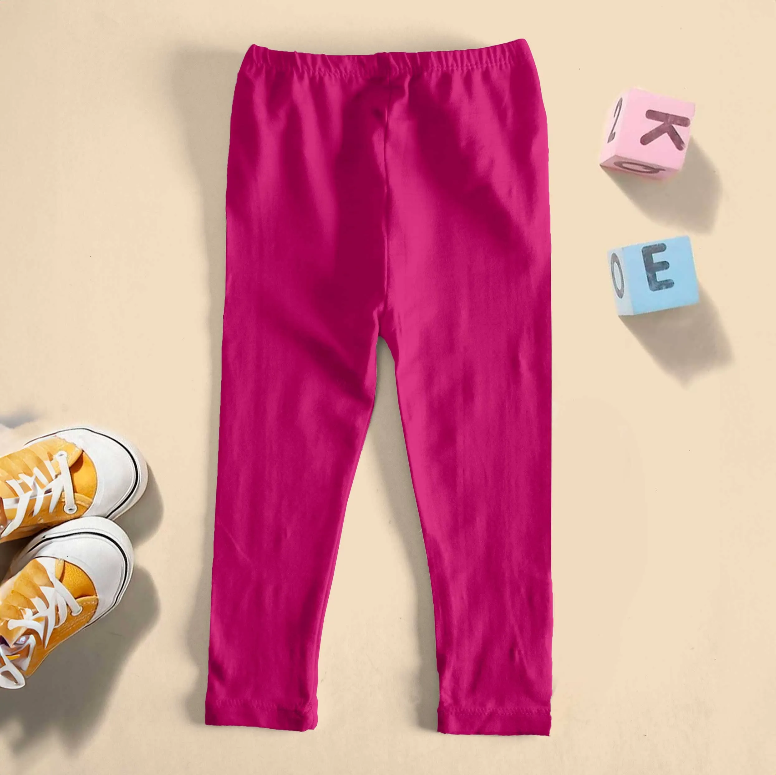 T2 Kid's Solid Design Capri Tights