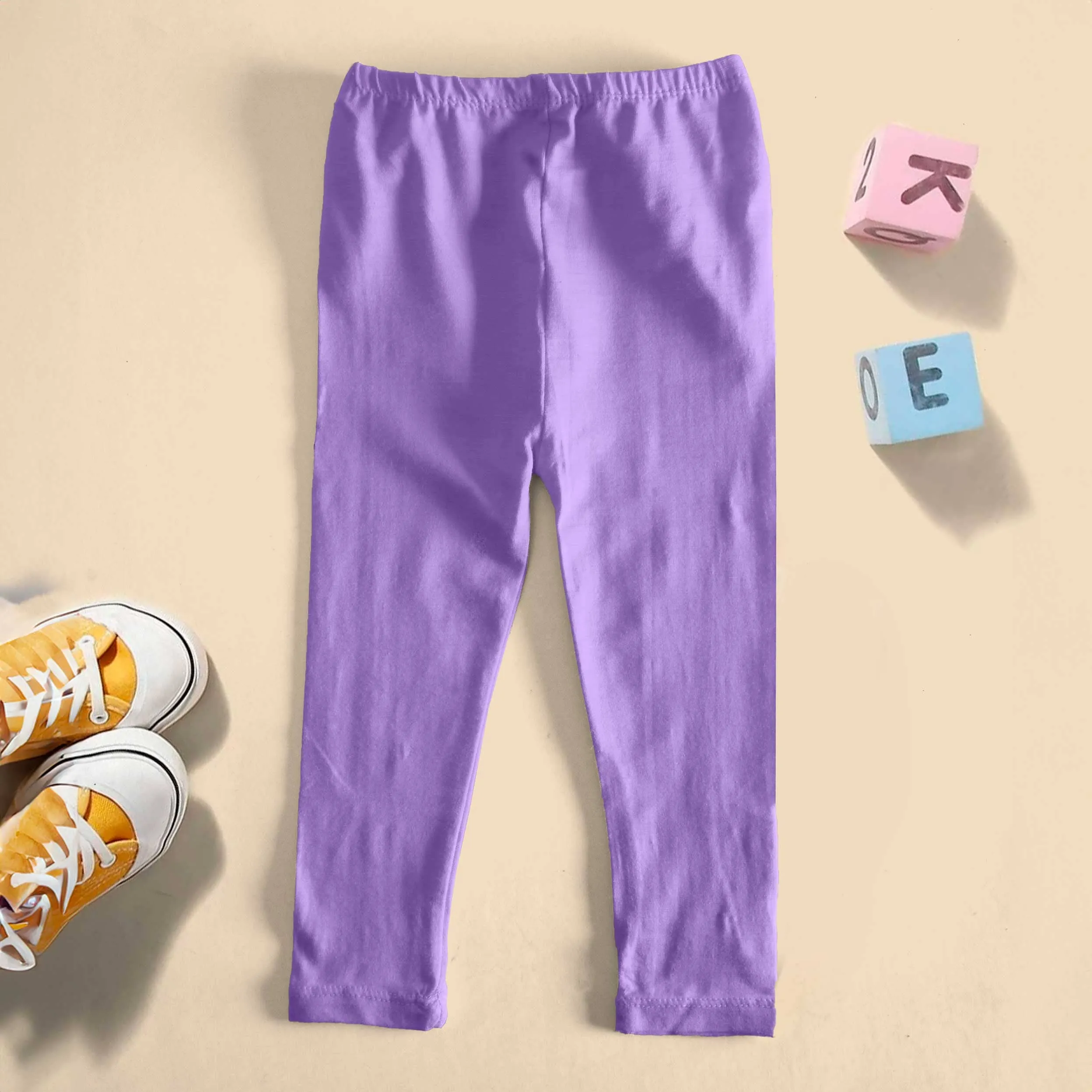 T2 Kid's Solid Design Capri Tights