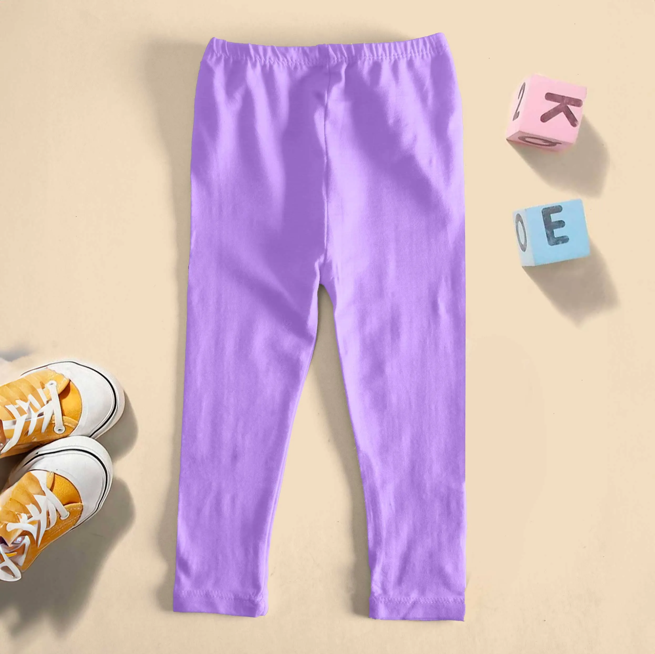 T2 Kid's Solid Design Capri Tights